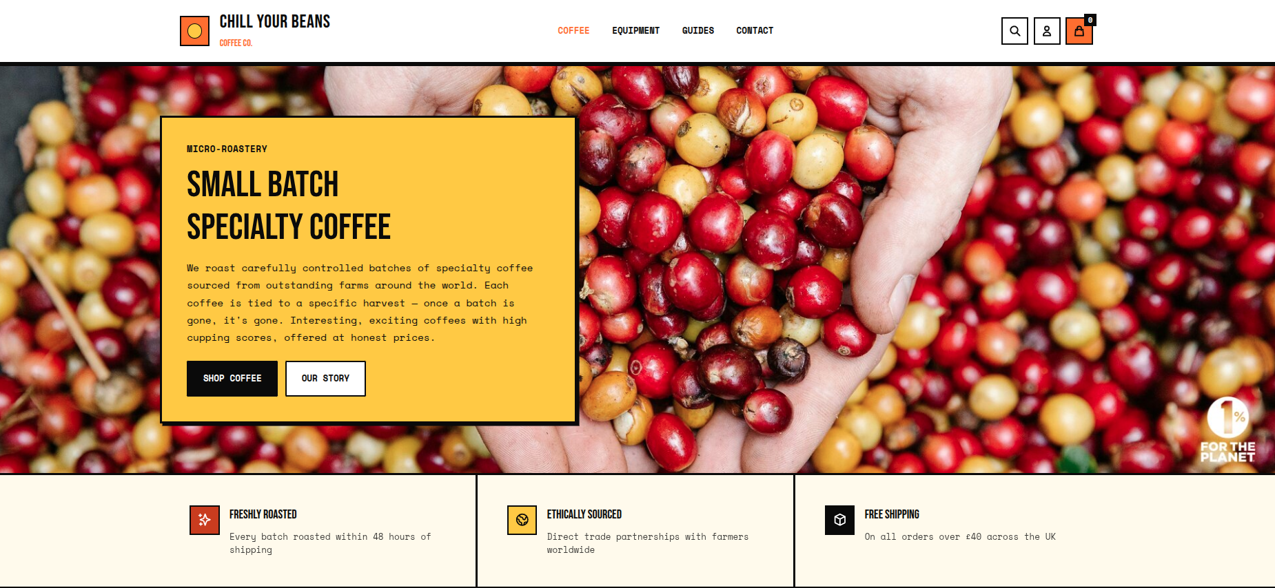 Chill Your Beans Homepage